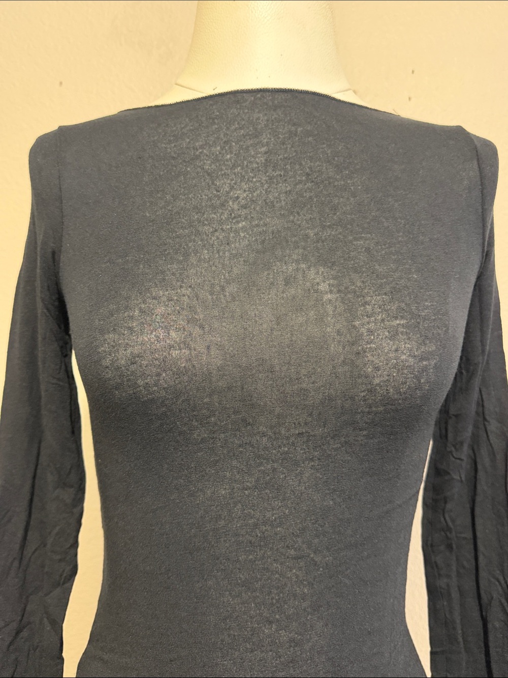 Intimissimi Boat Neck Modal Cashmere Ultralight Top Lightweight Base Layer - Picture 3 of 6